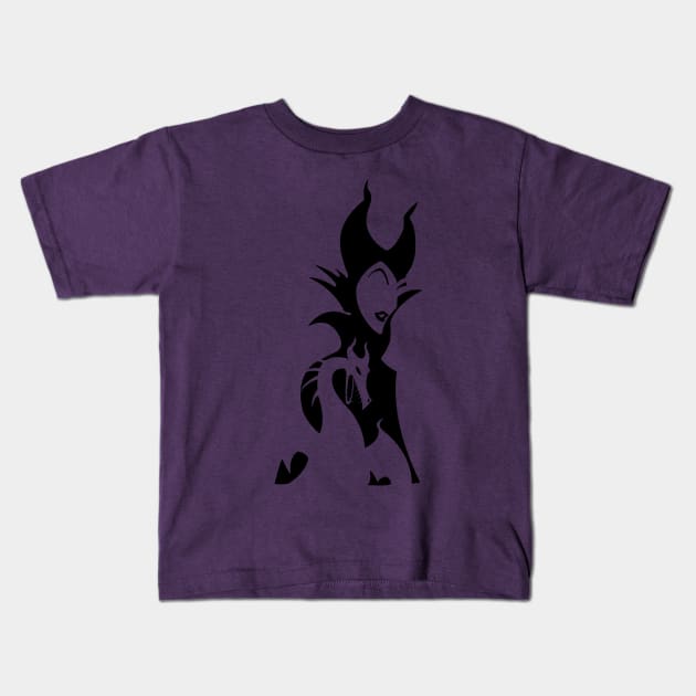 Maleficent Kids T-Shirt by Nykos